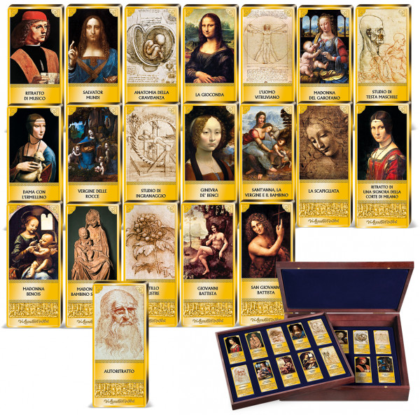'Leonardo da Vinci' Complete Set of Golden Bars UK_9039721_1