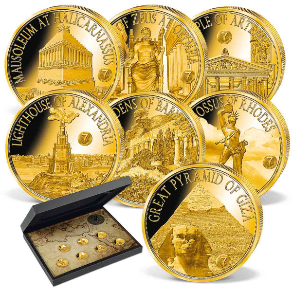 '7 Wonders of the Ancient World' Gold Coin Set UK_1739090_1