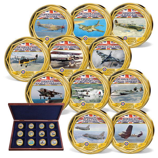 Complete 12 piece set "British Military Aircraft" UK_1955531_1