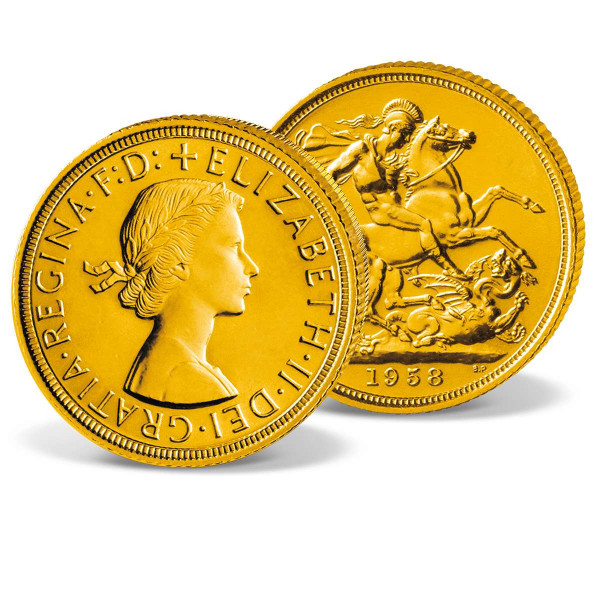'Elizabeth II' Gold Sovereign 1957-1968 UK_2460048_1