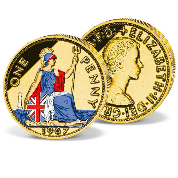 'Golden Britannia' Penny 1954-1970 UK_2612411_1