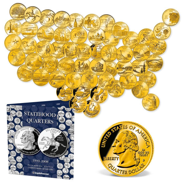 Official US State Quarters 'Gold Edition' UK_2542196_1