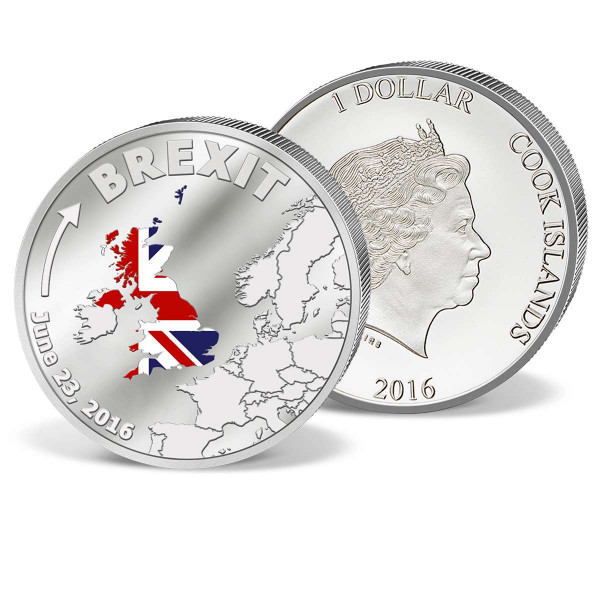 Silver Coin 1 Dollar 'Brexit' 2016 UK_9991027_1