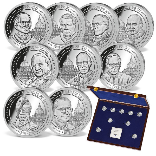 'Popes of the 20th Century' Silver Coin Set UK_1733031_1