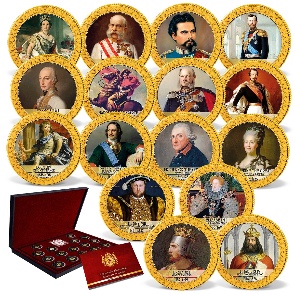 European Monarchs' Complete Gold Coin Set | Others | Royal | Windsor Mint