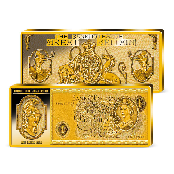 '1 Pound 1960' Commemorative Golden Bar UK_9038451_1