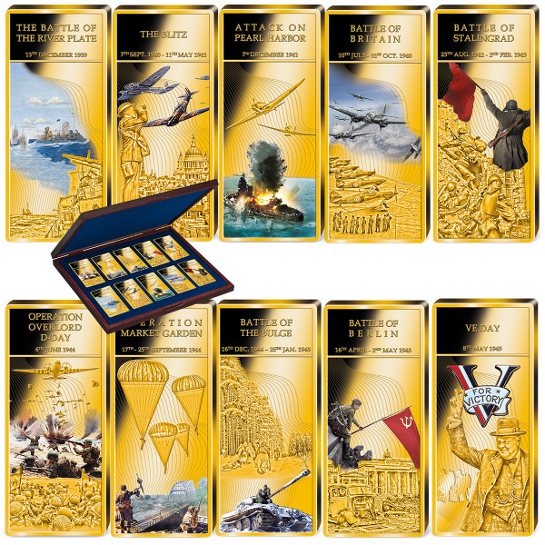 'World War II' complete set of golden bars UK_9446320_1