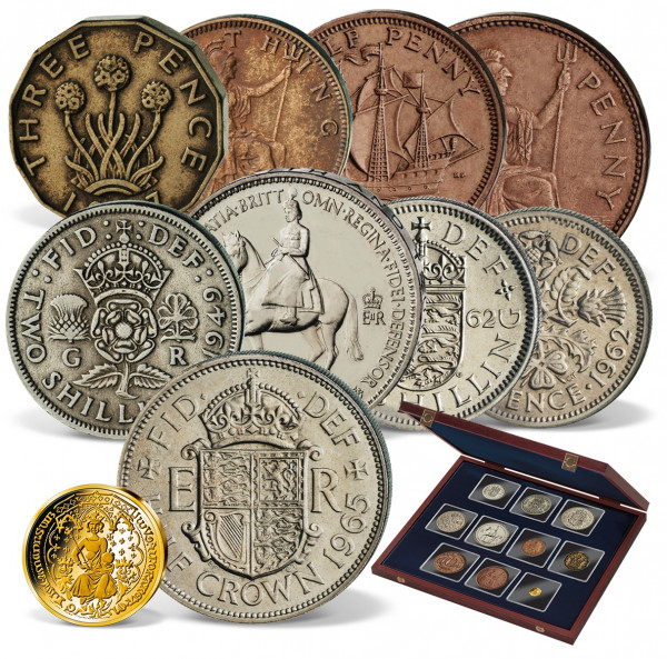 'Coins of the United Kingdom - Predecimalisation' Coin Set UK_2717981_1