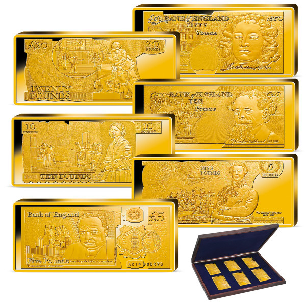'British Banknotes' Golden Bars Set UK_9038312_1
