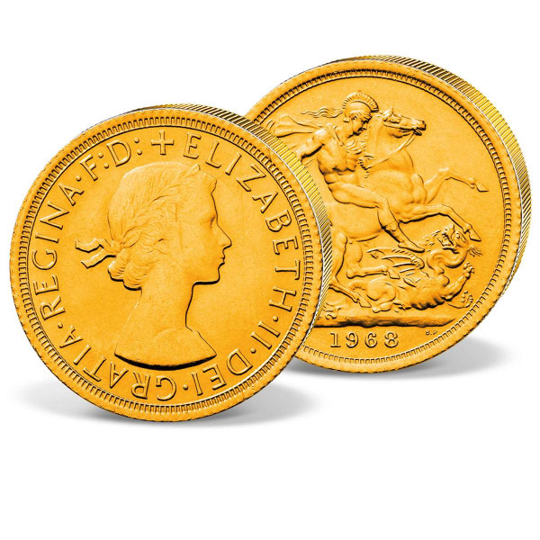 'Elizabeth II.' Gold Sovereign 1957-68 UK_2460047_1