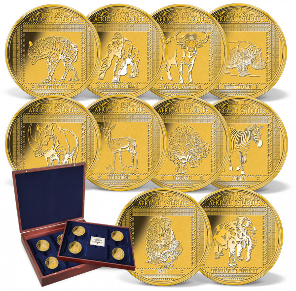 'African Wildlife' Complete Gold Coin Set UK_1739600_1